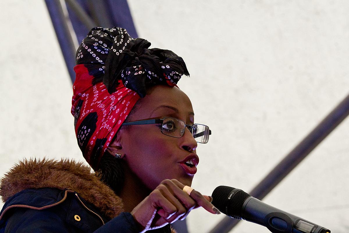 Leyla Hussein Campaigning